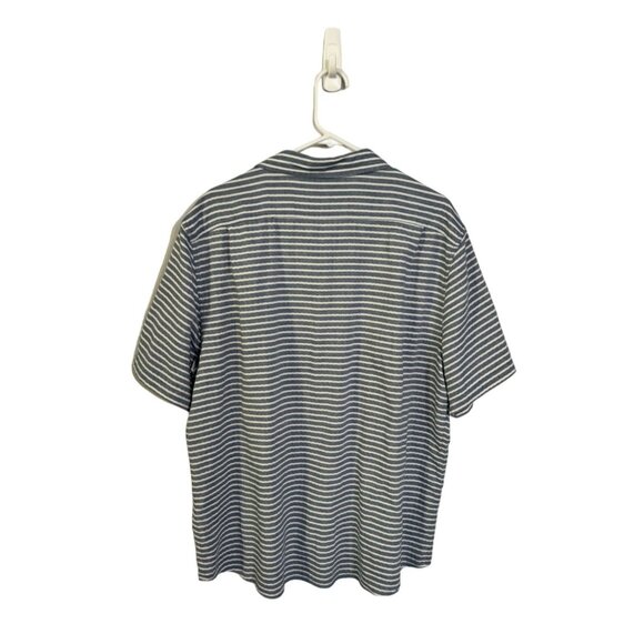 Southern tide striped blue and white button down shirt nautical lightweight XL - Picture 2 of 4